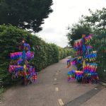 Brightly coloured entrance for the day.